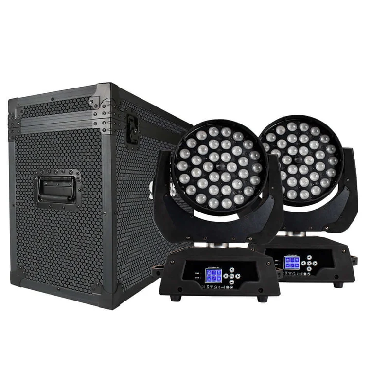 SHEHDS Zoom & Wash 36x18W Moving Head Light RGBWA+UV for DJ Nightclub Wedding