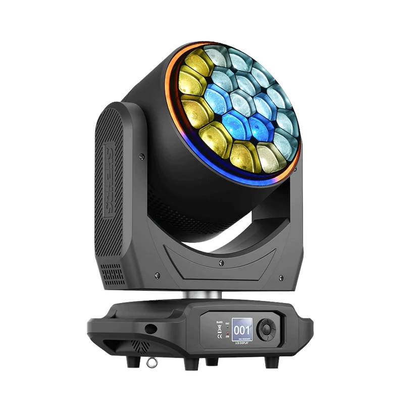 JMS WEBB LED RGBW 4in1 Bee Eye 19x40W Zoom & Beam & Wash Moving Head Light