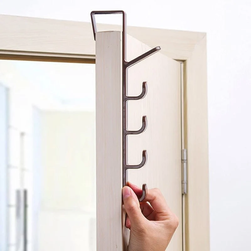5 Level Door Hook Clothes Hanger, Door Hooks Hangers for Clothes, Towel ()