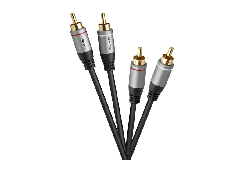 celexon 2x Cinch Stereo Audiokabel - Professional Line