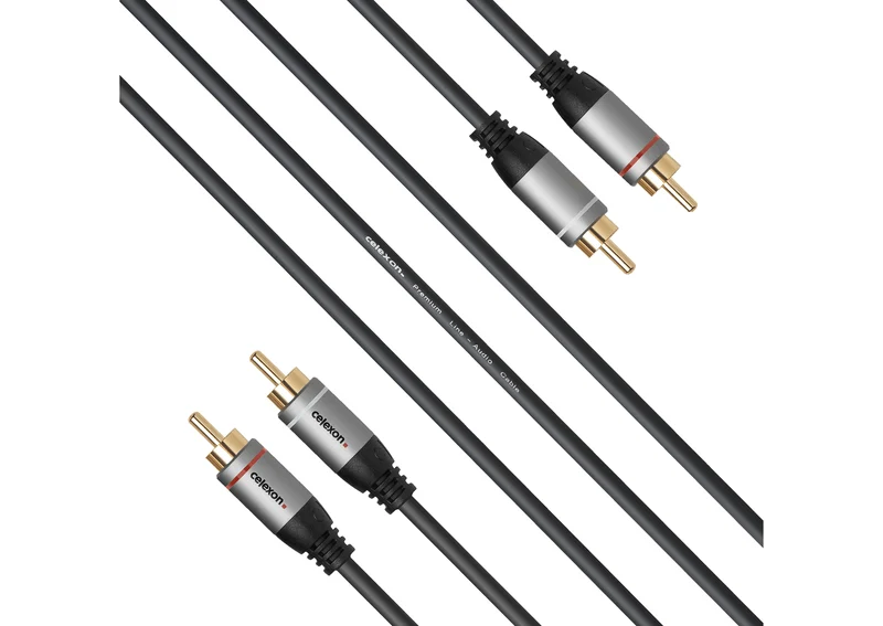 celexon 2x Cinch Stereo Audiokabel - Professional Line
