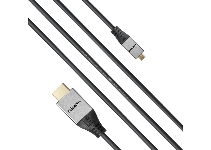 celexon HDMI auf Micro HDMI Kabel mit Ethernet - 2.0a/b 4K - Professional Line