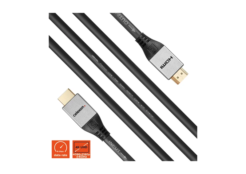 celexon aktives HDMI Kabel mit Ethernet - 2.0a/b 4K - Professional Line