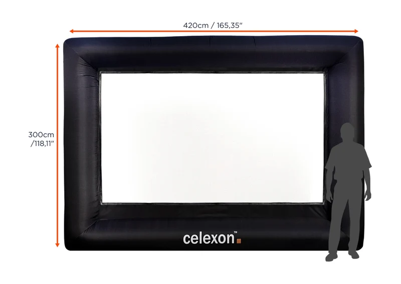 celexon aufblasbare Outdoor-Leinwand INF200
