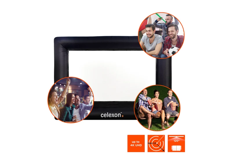 celexon aufblasbare Outdoor-Leinwand INF200