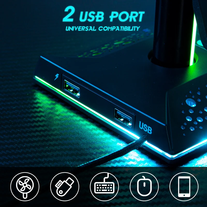 Support Casque Gamer RGB