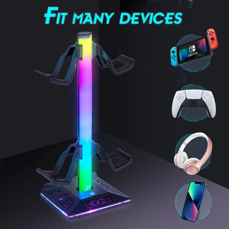Support Casque Gamer RGB