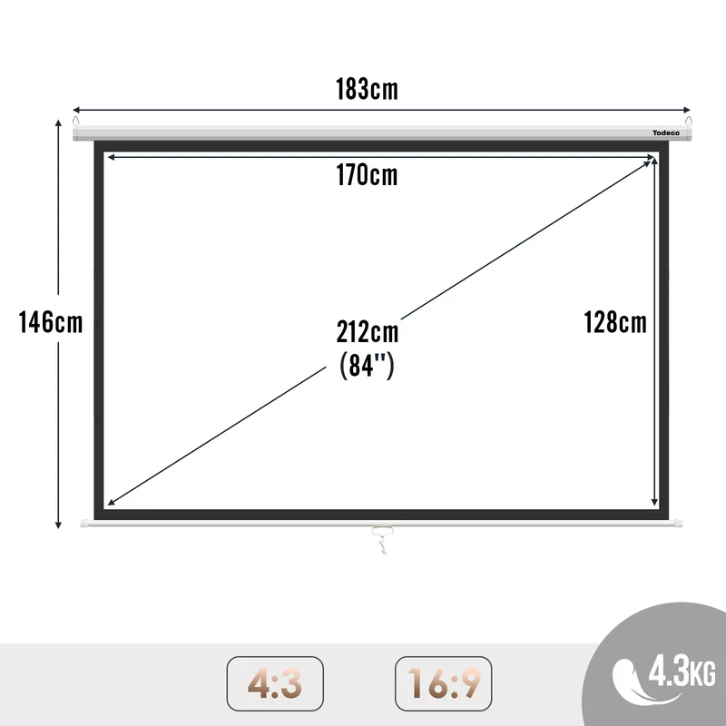 Écran de Projection (128 x 170cm)