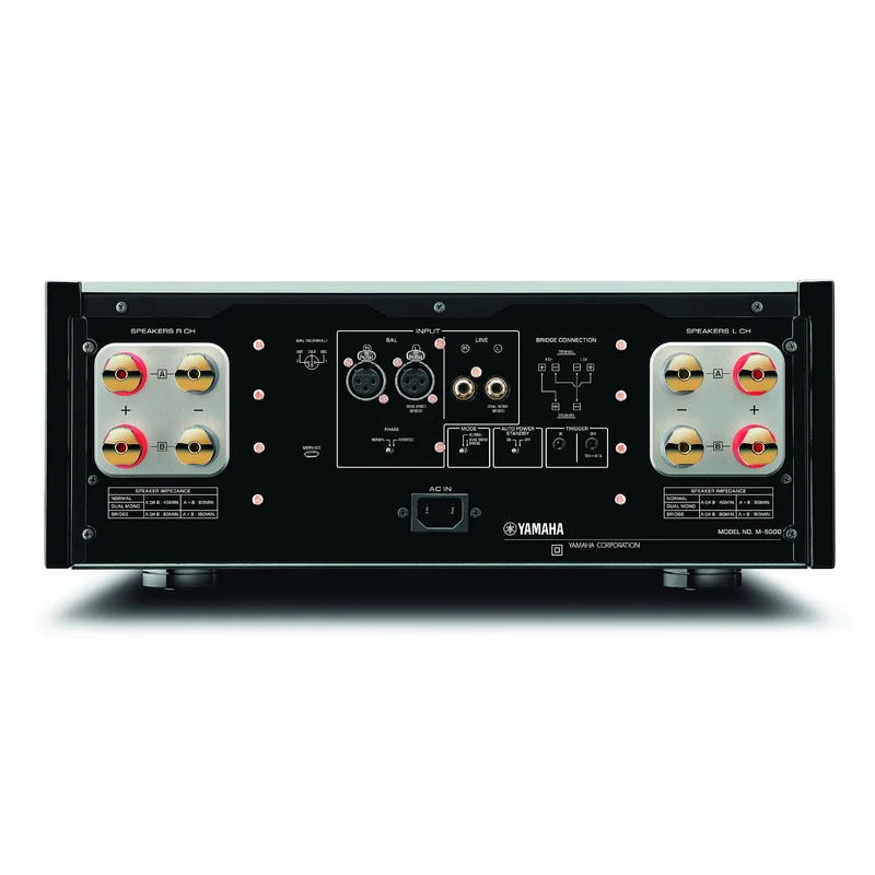 Yamaha M5000 B | Amplificateur Stéréo 2.0 canaux - Noir piano