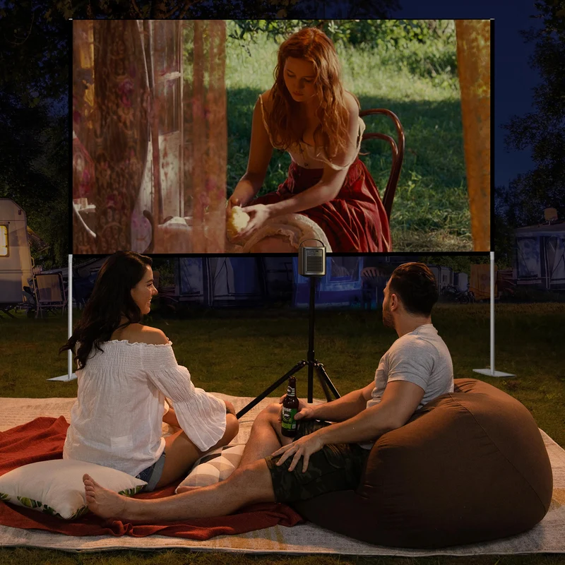 Écran de Projection Pliable (221 x 125cm)