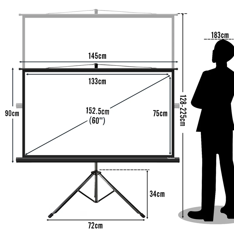 Écran de Projection (130 x 75cm)