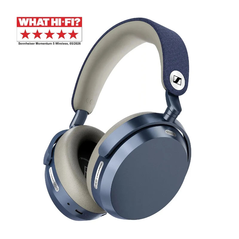 Sennheiser MOMENTUM 5 Wireless | Écouteurs supra-auriculaires - Sans fil - Réduction adaptative du bruit - Denim