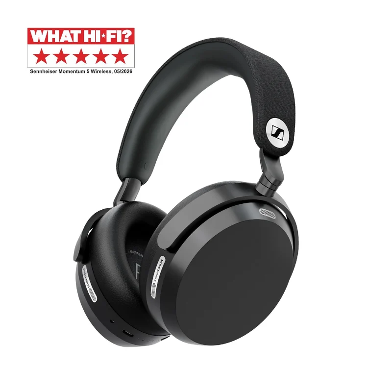 Sennheiser MOMENTUM 5 Wireless | Écouteurs supra-auriculaires - Sans fil - Réduction adaptative du bruit - Noir