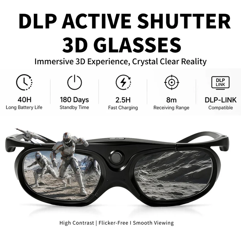 Active Shutter 3D Glasses