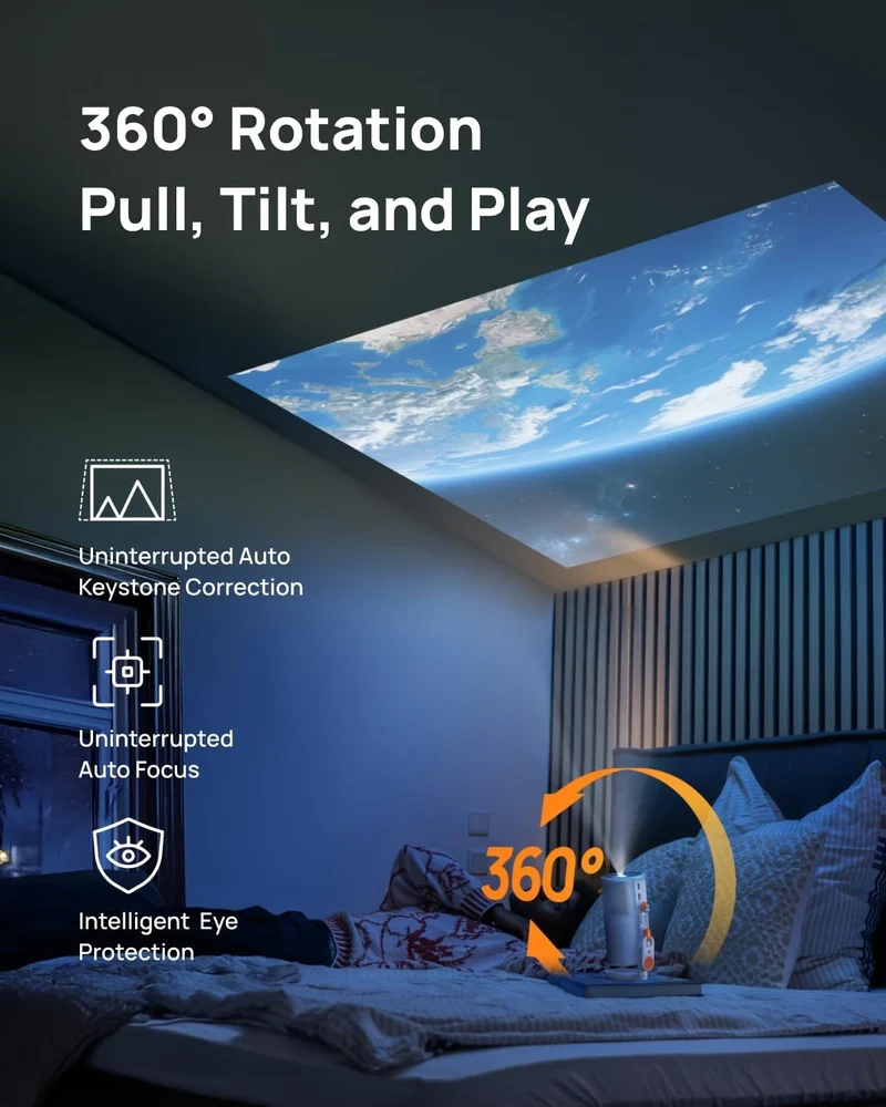 XGIMI MoGo4 Built-in battery Portable Outdoor 1080P Mini Projector with 360° Adjustable Stand