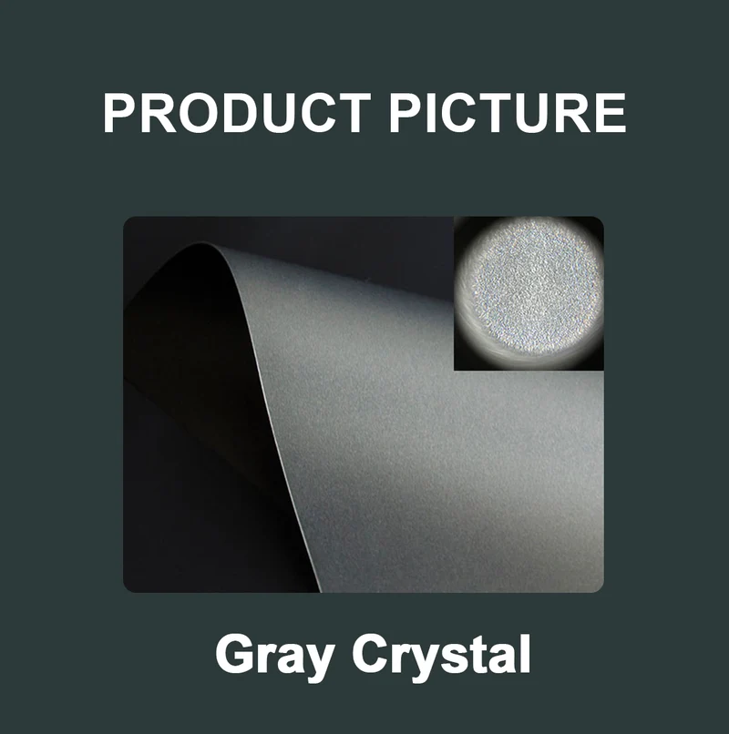 [EU Stock Clearance]130/150" Wupro Cinema Gallery Grey Crystal Enhanced 3D Fixed Frame Projector Screen For Long Throw