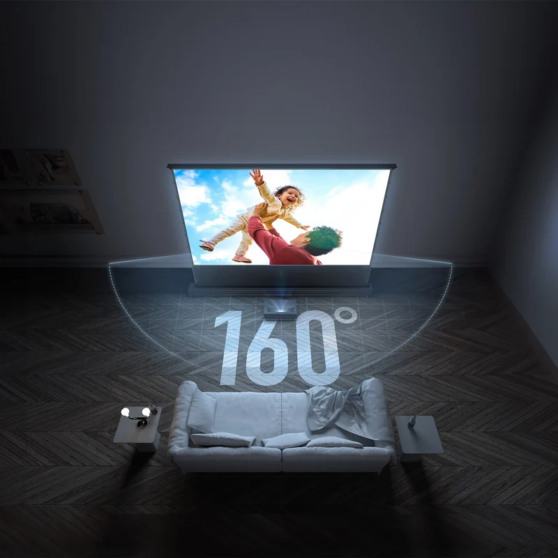 Bundle FORMOVIE Theater Premiun Laser TV + LeApex CBSP CLR ALR Motorised Floor Rising Screen
