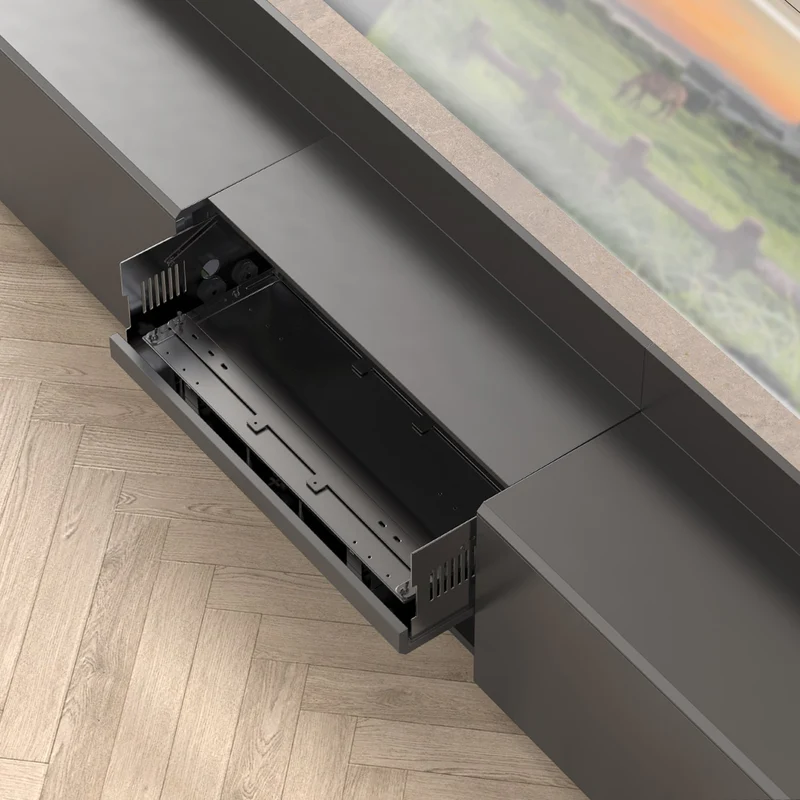 WUPRO DR-500 Customisable colours Fully Concealed Smart UST Laser TV Cabinet with Top Cover