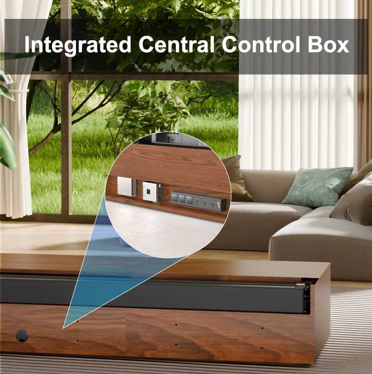 WUPRO DR-580S Customisable colours Solid wood Smart UST Laser TV Cabinet
