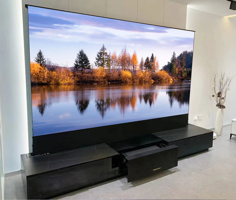 Bundle NECTUNT R20 Invisible Cinema Laser TV Cabinet +4K UST Laser TV Projector