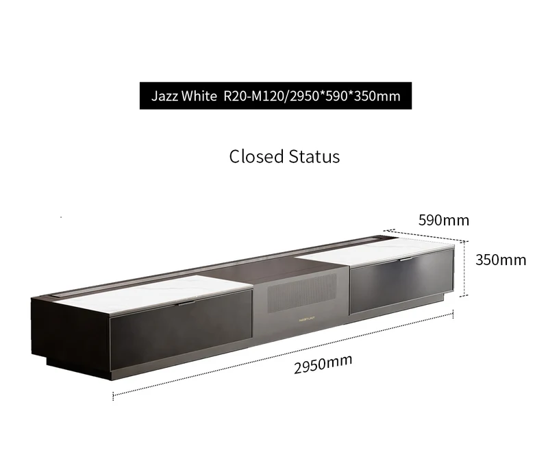 Bundle NECTUNT R20 Invisible Cinema Laser TV Cabinet +4K UST Laser TV Projector