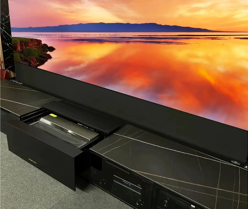 Bundle NECTUNT R20 Invisible Cinema Laser TV Cabinet +4K UST Laser TV Projector