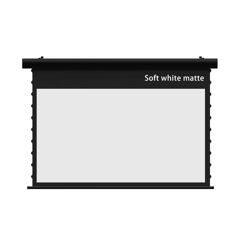 WUPRO Cinema FlowArc Luxury Smart Motorized Drop Down Projector Screen For Long Throw Projector