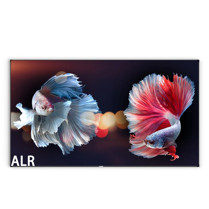 100"-150" Wupro Cinema Gallery Evo LT2 Black Crystal ALR Ambient Light Rejecting Fixed Frame Projector Screen For Long Throw