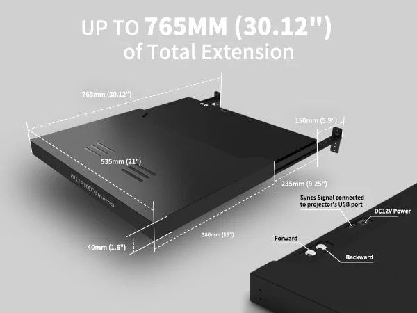 WUPRO Cinema WP7 Electric Smart Slider Tray For UST projector