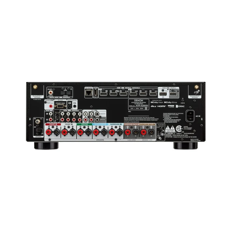 Denon AVRX2900H | Récepteur AV - 7.2 canaux - Cinéma maison - 8K - HEOS - Noir