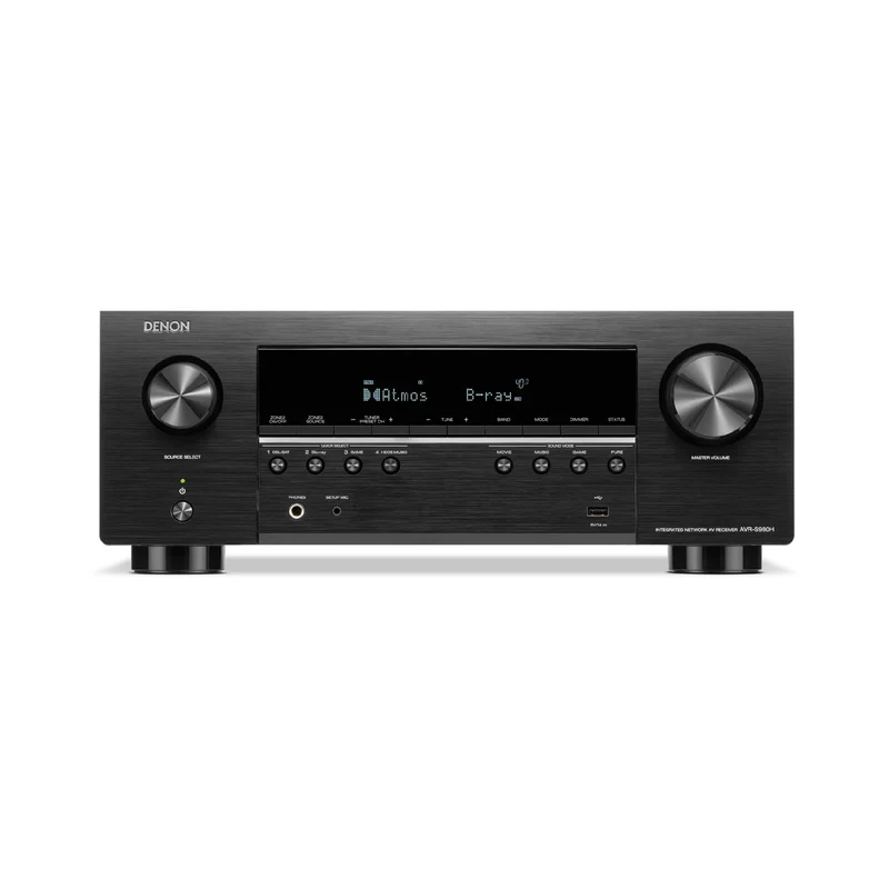 Denon AVR-S980H | Récepteur AV - 7.2 canaux d'amplification - Cinéma maison - 8K - HEOS - Noir