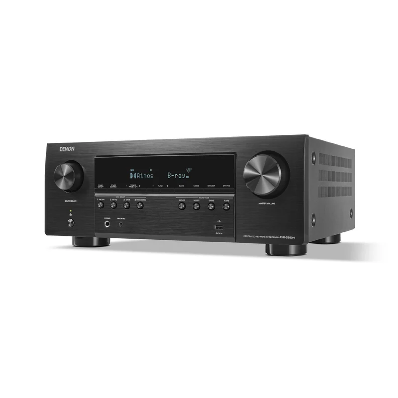 Denon AVR-S980H | Récepteur AV - 7.2 canaux d'amplification - Cinéma maison - 8K - HEOS - Noir