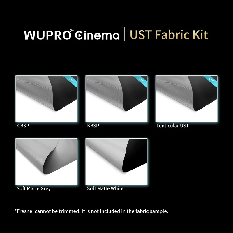 WUPRO Cinema Projector Screen Material A4 Size Sample Kit(Refund available with full screen purchase)
