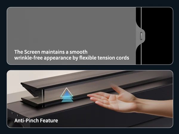 WUPRO Cinema LeApex Lite CBSP ALR CLR Tension Motorized floor rising UST Projector Screen