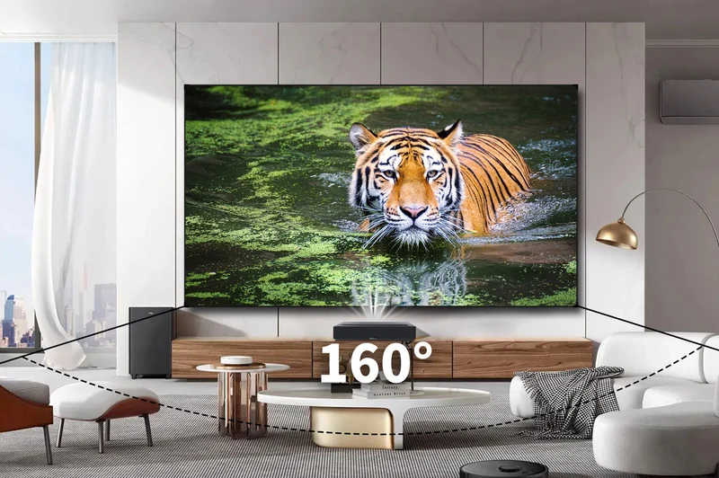 150inch WUPRO Cinema Gallery Evo CBSP Black Lenticular Ultra Contrast ALR CLR Fixed Frame screen For UST Projectors