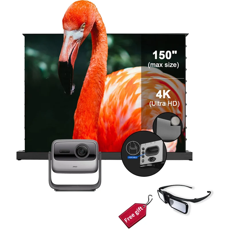 JMGO N1 Ultra Triple Color Laser 4K Laser Projector 1900 ISO Lumens Android TV Global Version