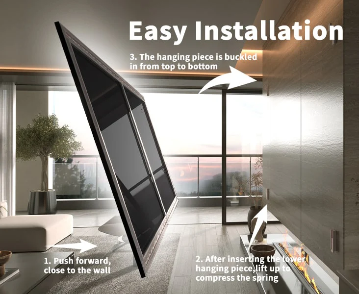 Wupro Cinema Soft matte white Anti-laser Speckle Frame Projector Screen For Long Throw & Short Throw & UST