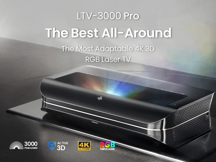 Awol Vision LTV-3000 Pro 4K 3D RGB UST Laser TV Projector