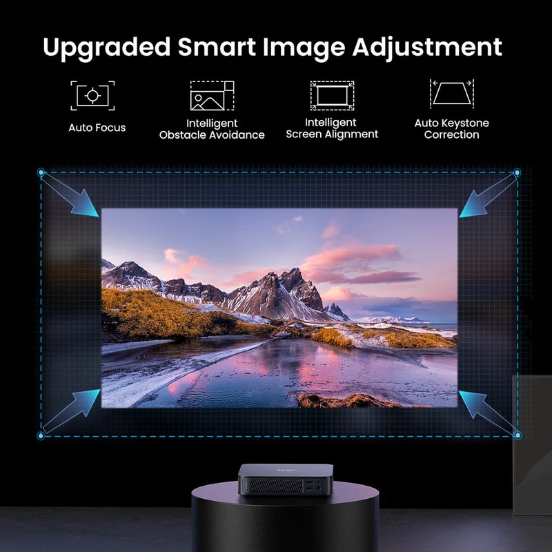 Dangbei Atom Laser Mini Projector 1200 ISO Lumens Google TV HDR10 Dolby Audio