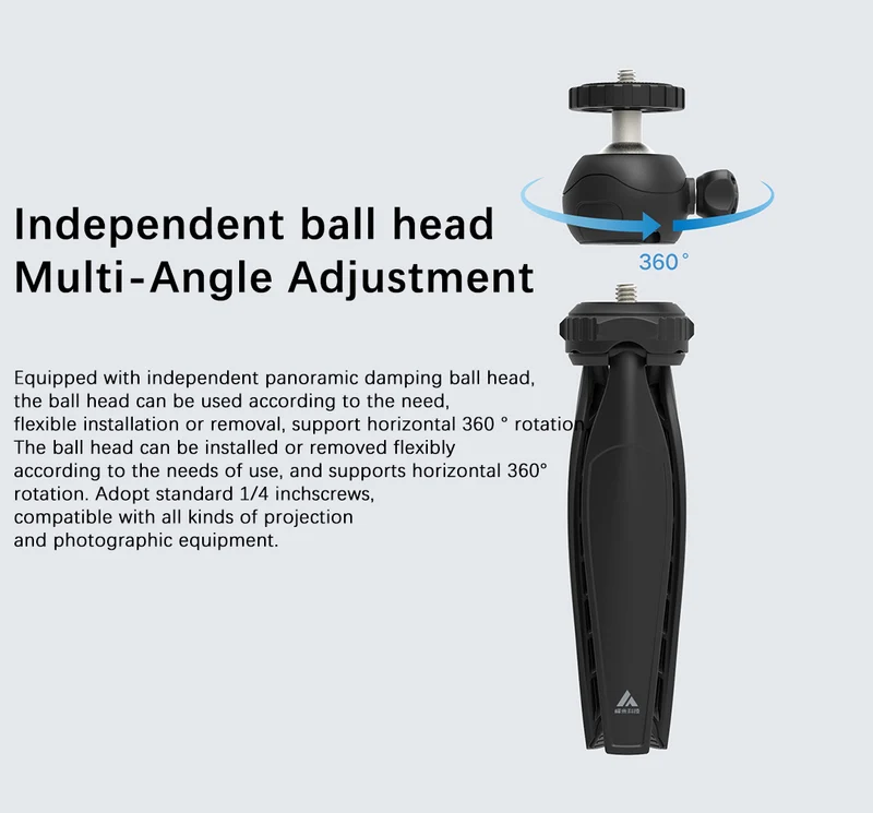 FORMOVIE Desktop Bracket Height Adjustable Tripod For Mini Projector
