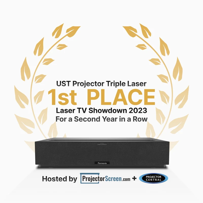[EU Stock Clearance] Formovie Theater Triple Laser Ultra Short Throw UST Projector Laser TV Google Assistant