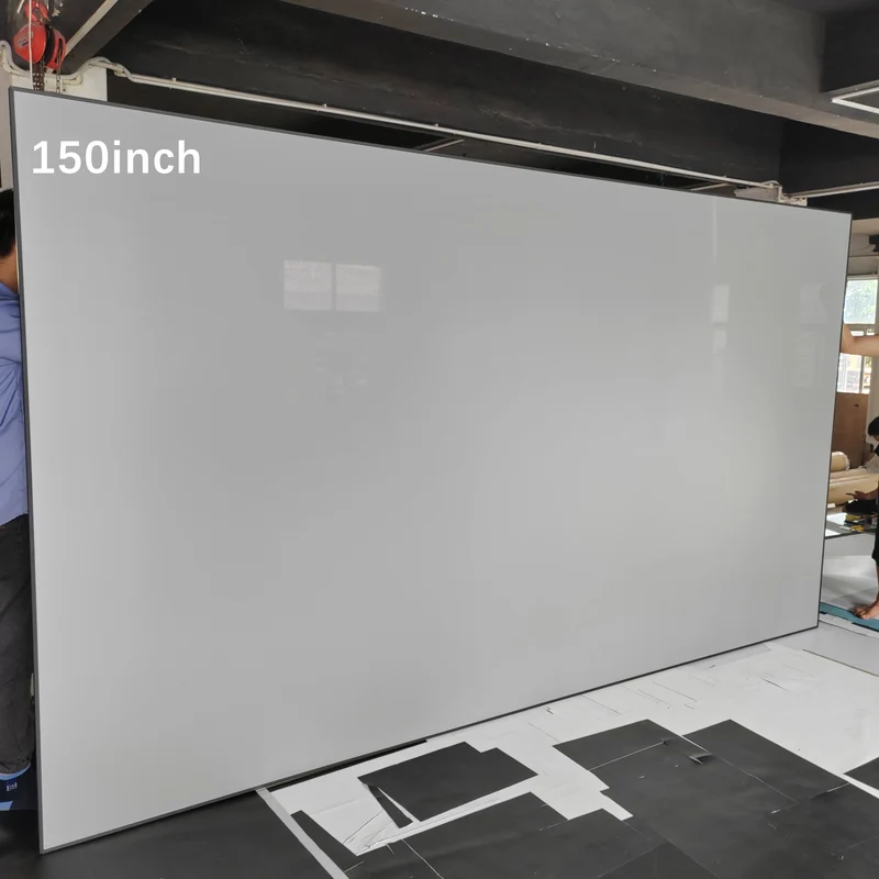 Wupro Cinema Gallery G3A Anti-Speckle Woven Acoustically Transparent Fixed Frame Screen For UST & Long Throw Projector