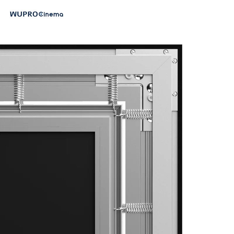 Wupro Cinema Gallery Enhance Gain CLR ALR Fixed Frame projector Screen For UST Projector