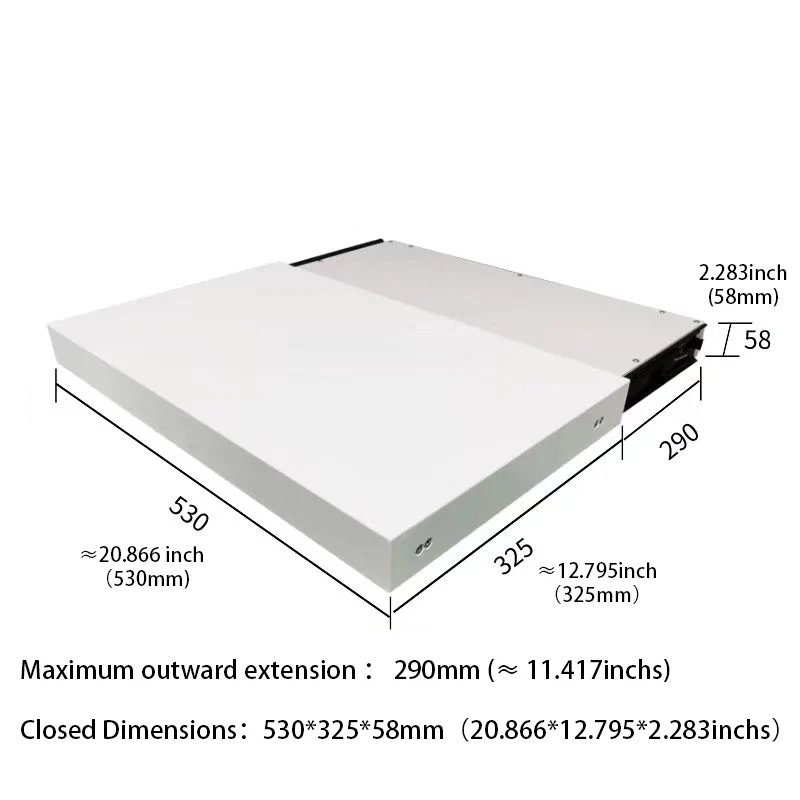 WUPRO Smart Laser TV Platform Tray S290 Mobile Telescopic Table For UST Projector