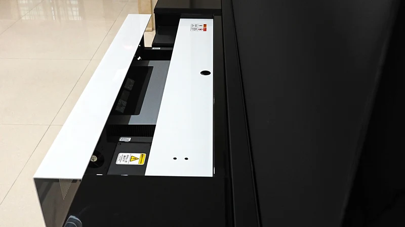 WUPRO Eterna Series Top quality solid wood smart Laser TV Cabinet with UST floor rising screen For UST Projector