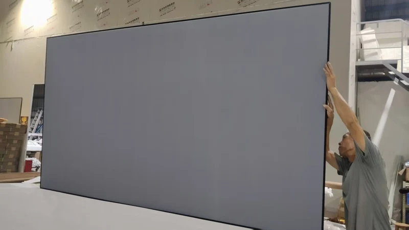 132-inch Seamless Lenticular Wupro Cinema CLR ALR Fixed Frame Projector Screen for Ultra Short Throw Projectors
