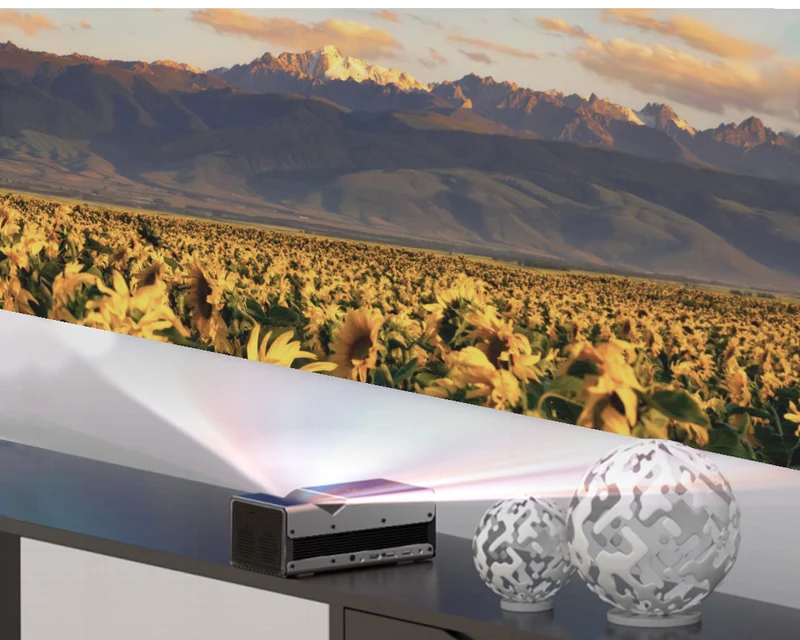WUPRO Global Version UST Lite One Smart DLP 3D Ultra Bright Projectors Android 9.0 Portable Ultra Short Throw Projector