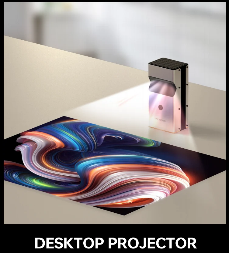 WUPRO Global Version UST Lite One Smart DLP 3D Ultra Bright Projectors Android 9.0 Portable Ultra Short Throw Projector