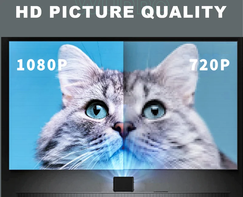 WUPRO Global Version UST Lite One Smart DLP 3D Ultra Bright Projectors Android 9.0 Portable Ultra Short Throw Projector