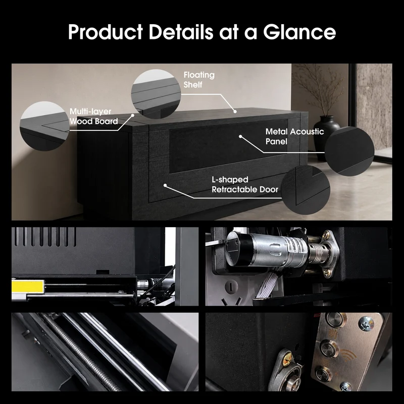 WUPRO Adjustable Laser TV Smart Cabinet Motorised For UST projector